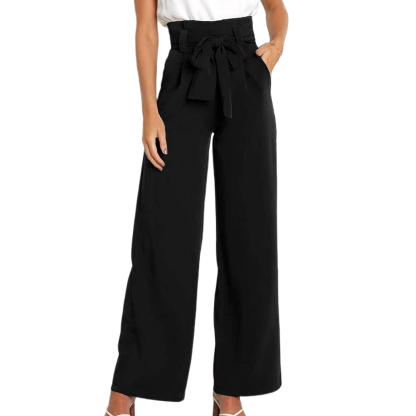 Pantalón Palazzo Negro (pierna ancha)